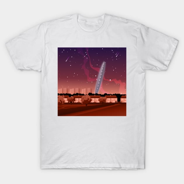 That UFO Podcast Textless (Summer / Square) T-Shirt by 33oz Creative